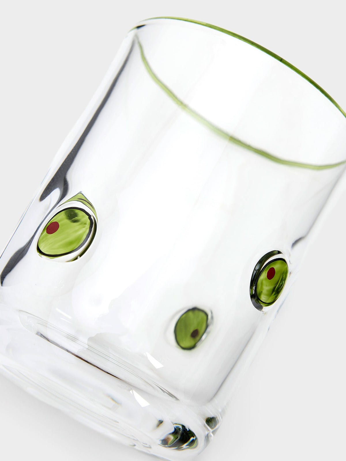 Two's Company Martini Olive Double Old Fashion Glass