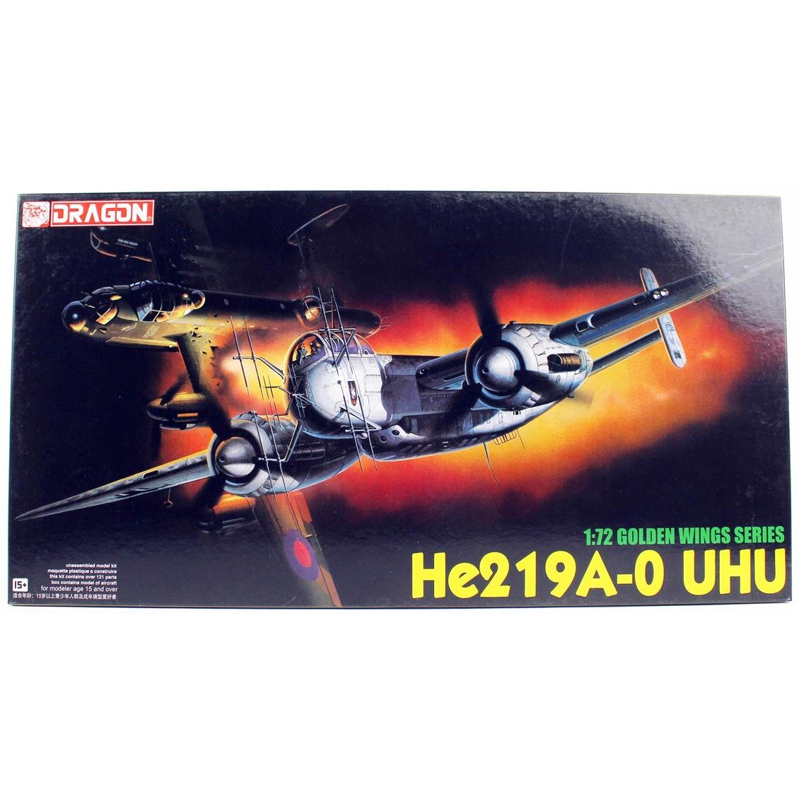Dragon 1/72 He219A-0 Uhu Golden Wings Series Plastic Model Kit