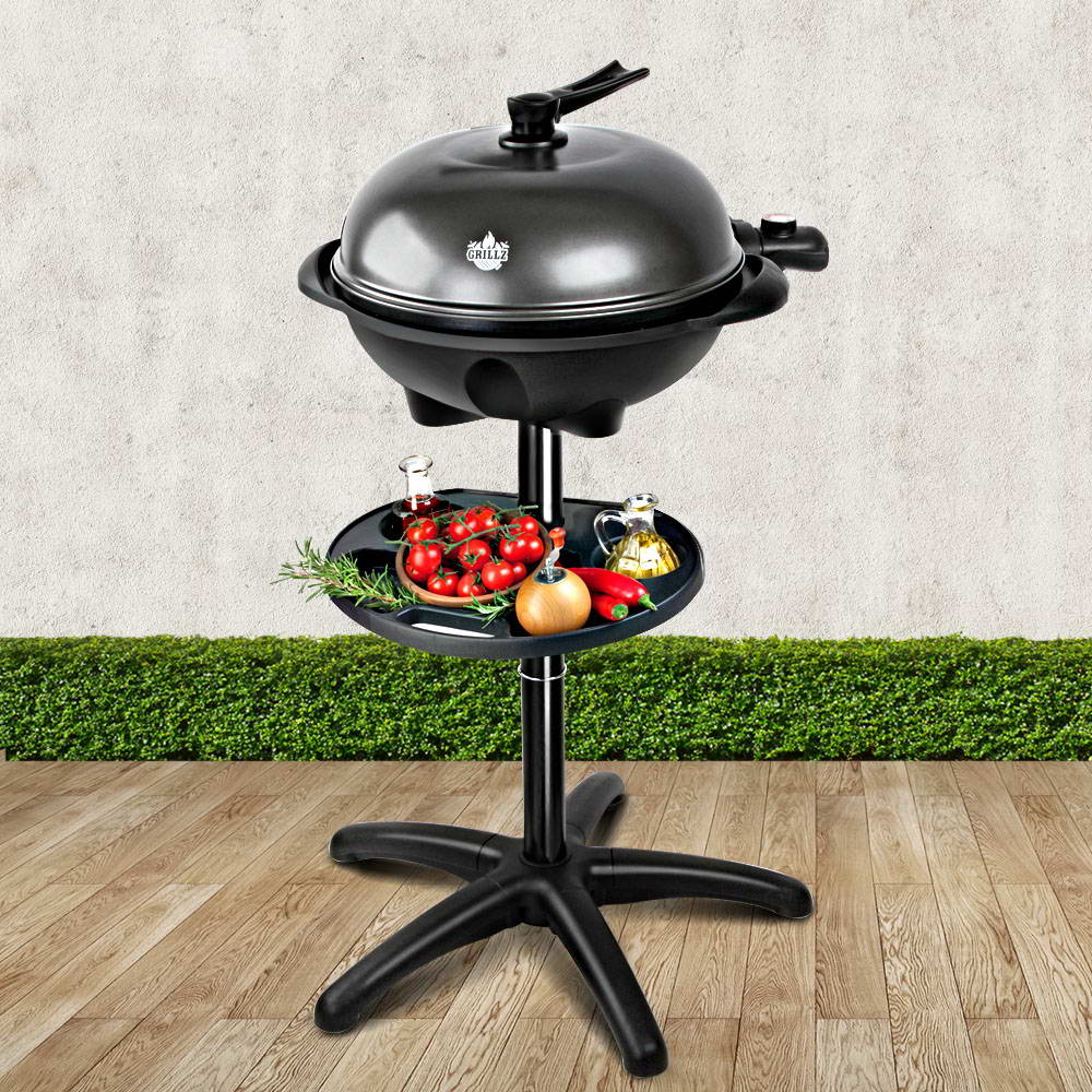 Grillz BBQ Grill Electric Smoker Barbecue Black