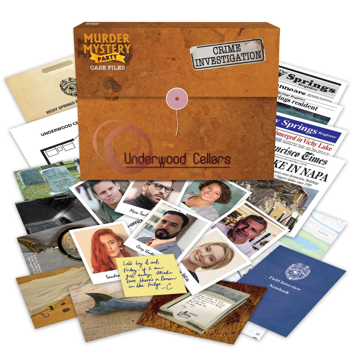 Murder Mystery Case File - Underwood Cellars