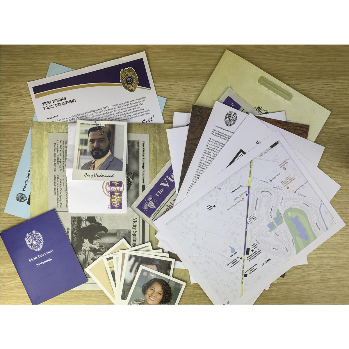 Murder Mystery Case File - Underwood Cellars