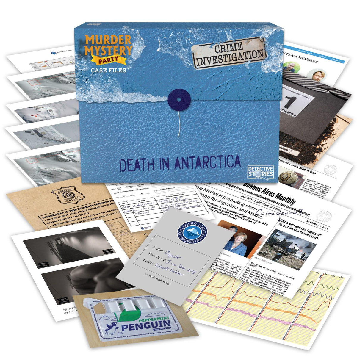 Murder Mystery Case File - Death In Antarctica