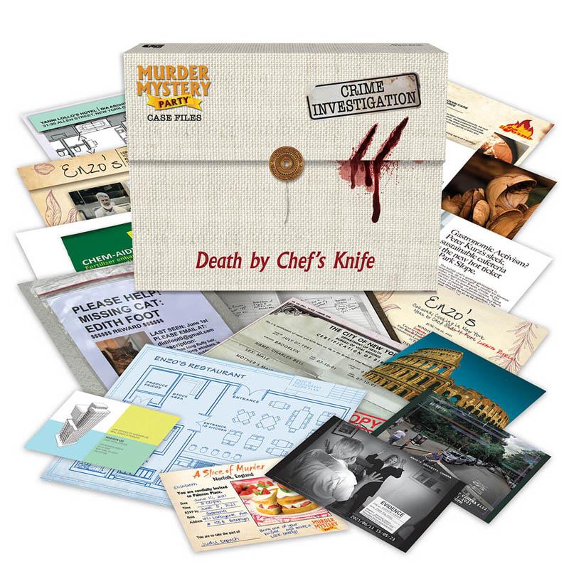Murder Mystery Case File - Death by Chef's Knife