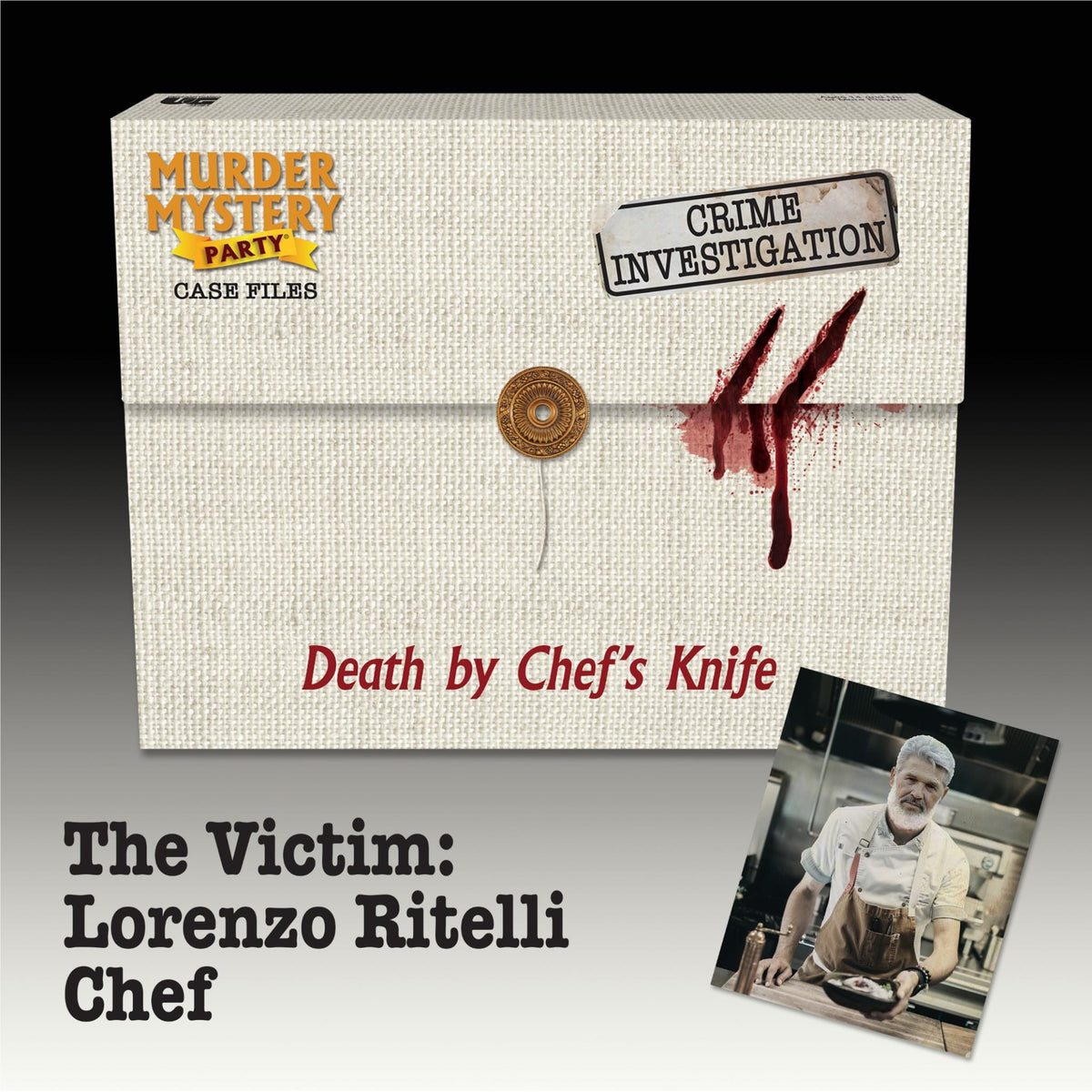 Murder Mystery Case File - Death by Chef's Knife