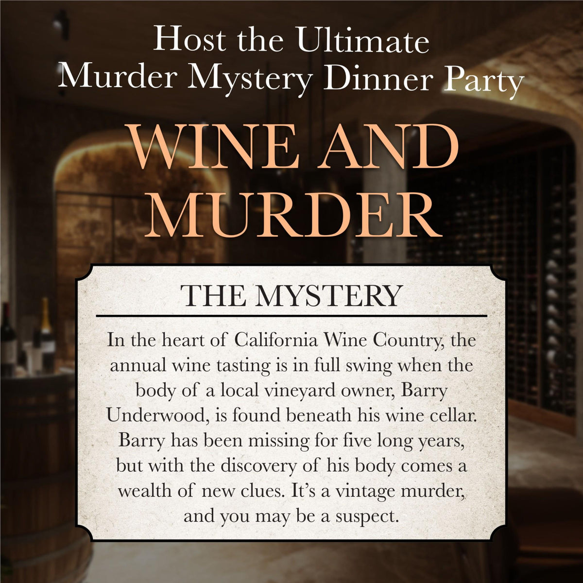 Murder Mystery Party - Wine & Murder