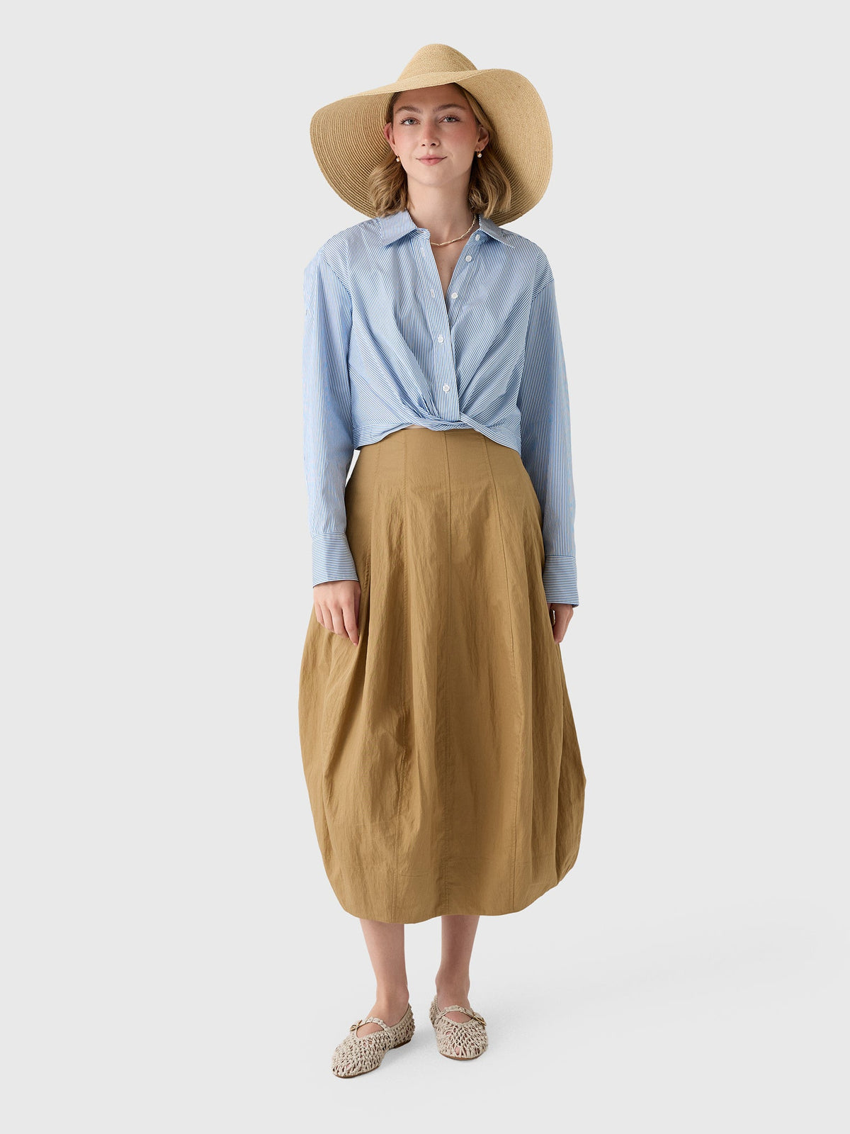 ALC Women's Leo Cropped Cotton Shirt