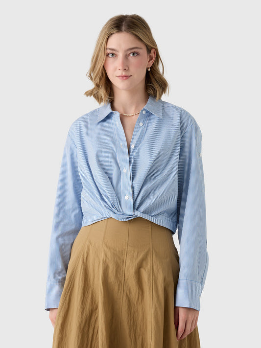 ALC Women's Leo Cropped Cotton Shirt