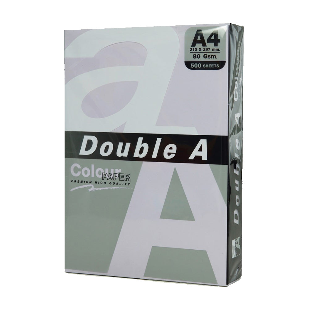Double A A4 80gsm Pastel Colour Copy Paper 500pcs - Lavender