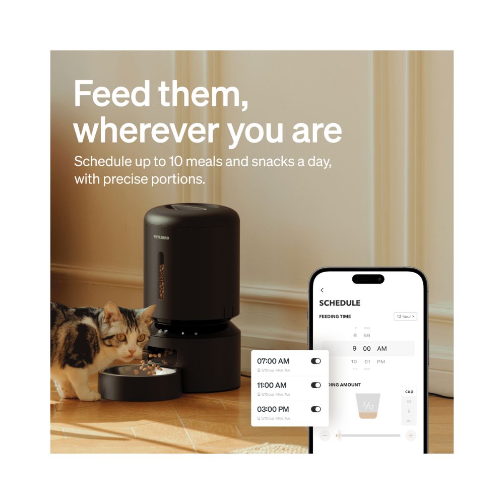 Petlibro Granary Smart Feeder 5L WiFi Automatic Pet Feeder Black