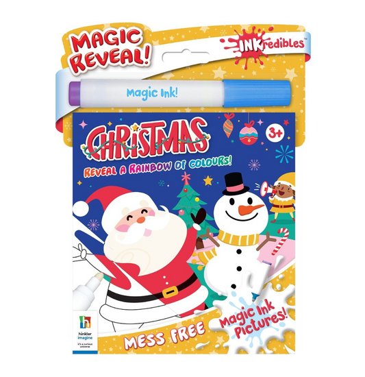 INKredibles Mess-Free Happy Christmas Magic Ink Colouring Book & MarkerVarious
