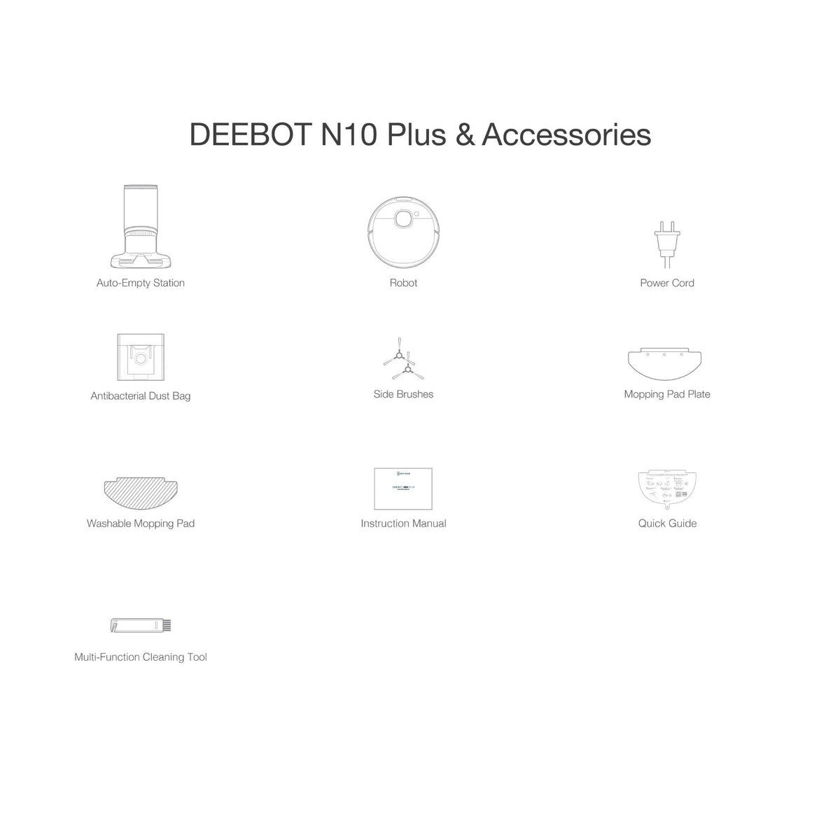 ECOVACS DEEBOT N10 Plus Robot Vacuum