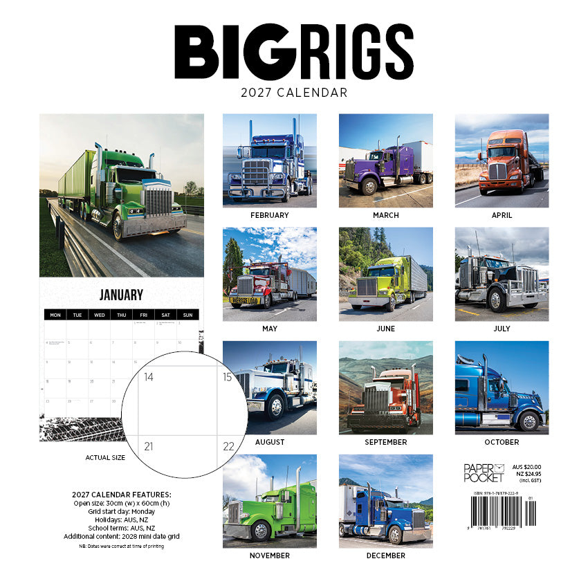Big Rigs Calendar 2027