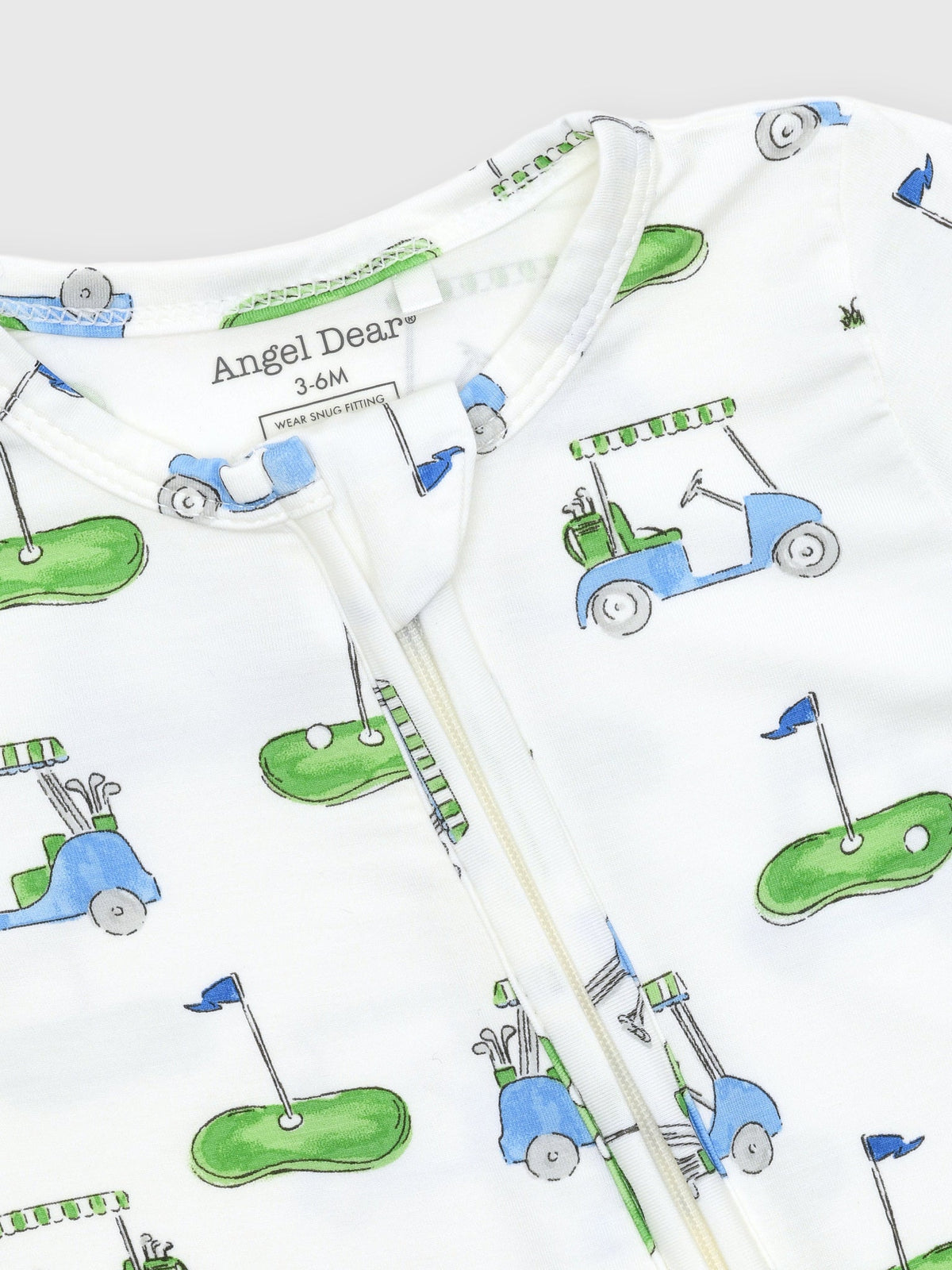 Angel Dear Baby Boys' Golf Carts 2-Way Zipper Footie