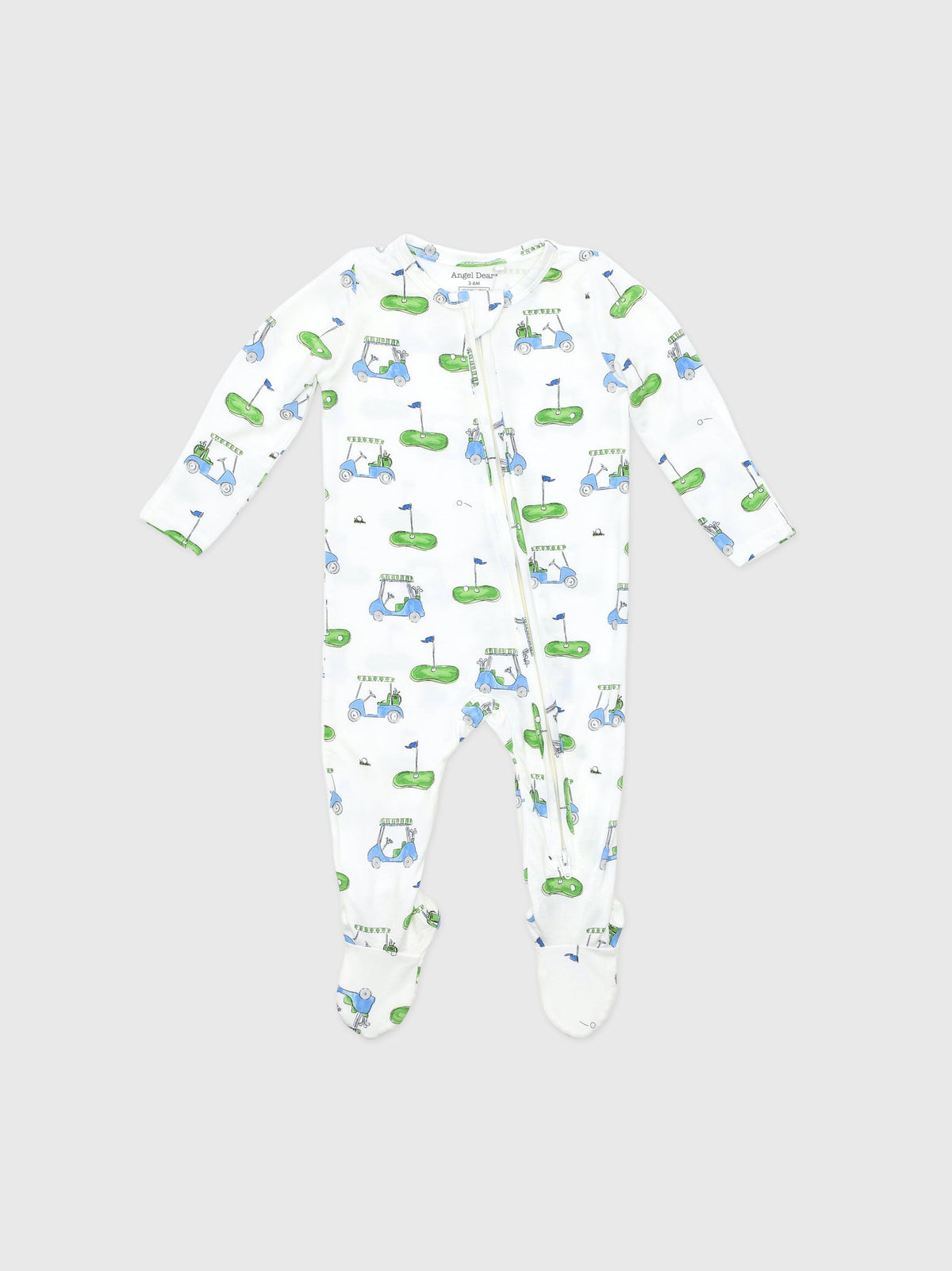 Angel Dear Baby Boys' Golf Carts 2-Way Zipper Footie