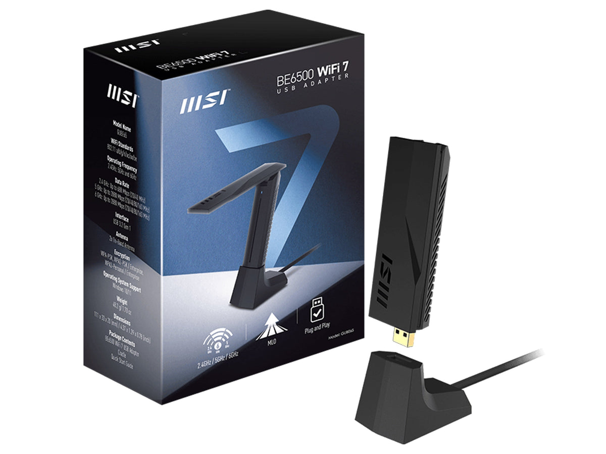 MSI BE6500 Wi-Fi 7 USB Adapter