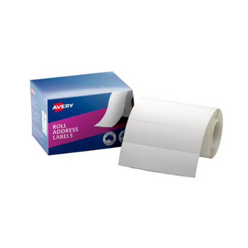 Avery Roll Address Labels (Box of 500) - 125x36mm