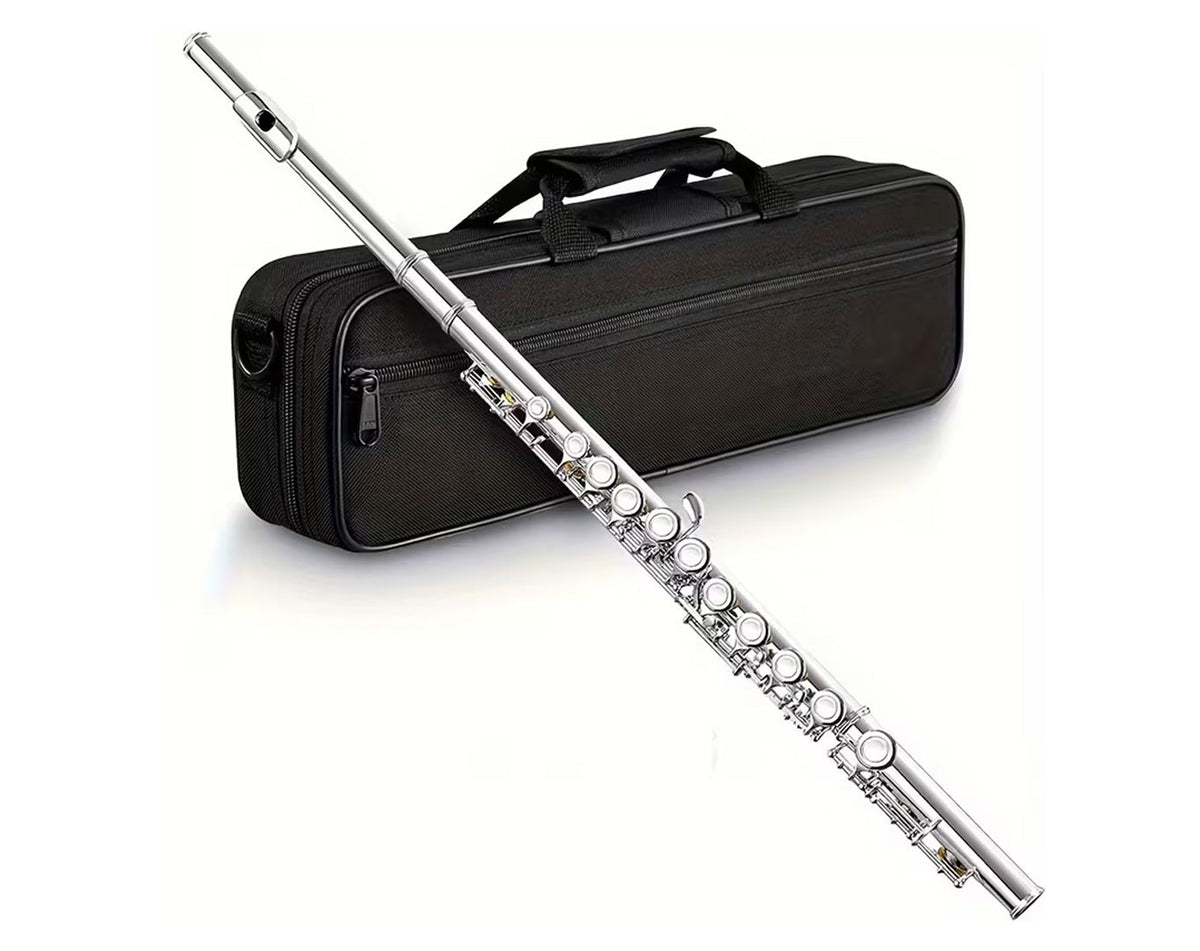 Freedom  16-Key C Flute Nickel Plated Student Beginner Hard Case