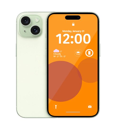 Apple iPhone 15 128GB - Green - [~Refurbished: Good condition]