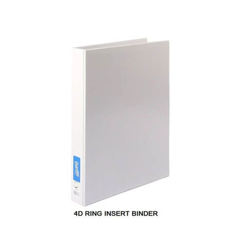 Bantex 4 D-Ring Insert Binder White 38mm A3 - Landscape