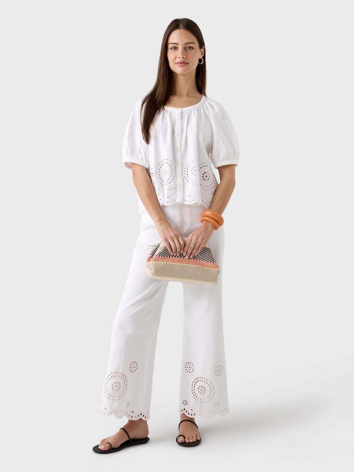 Frame Women's The Eyelet Resort Shirt