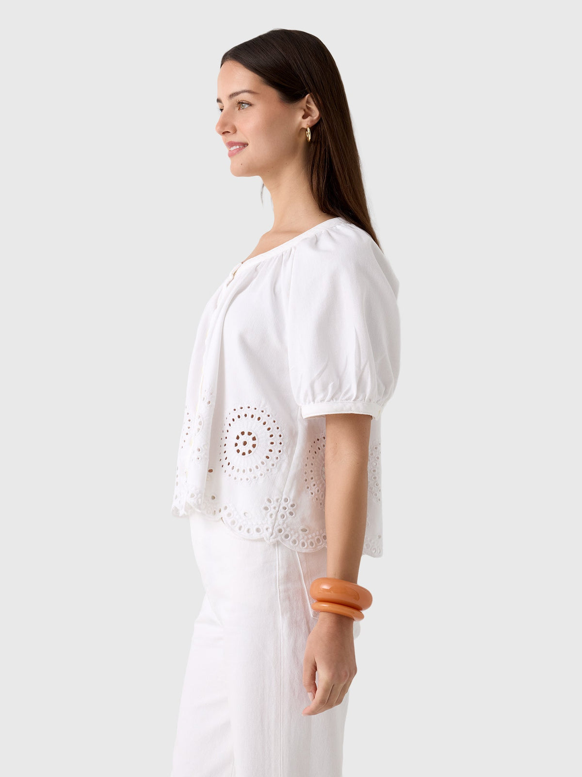 Frame Women's The Eyelet Resort Shirt
