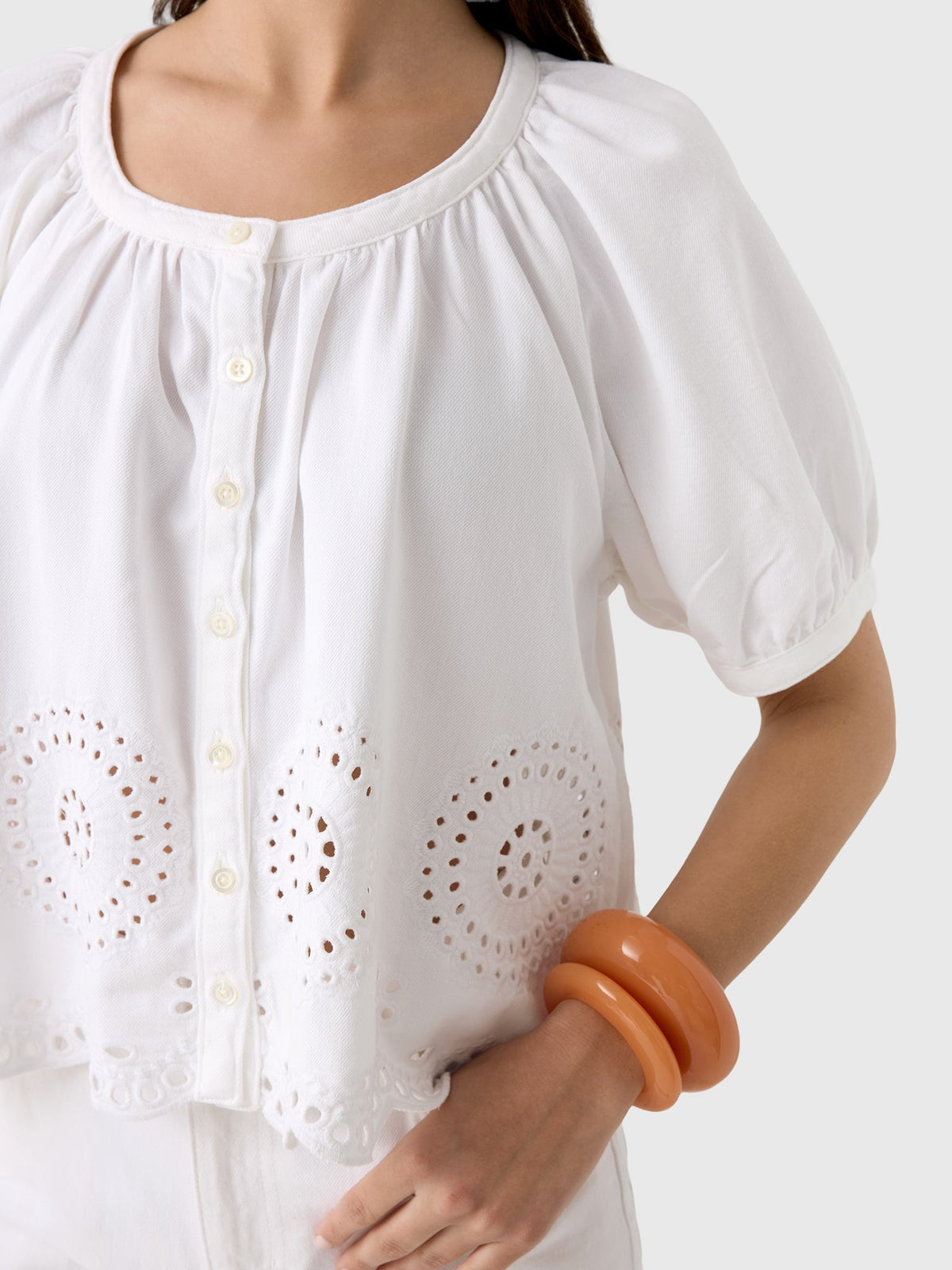 Frame Women's The Eyelet Resort Shirt