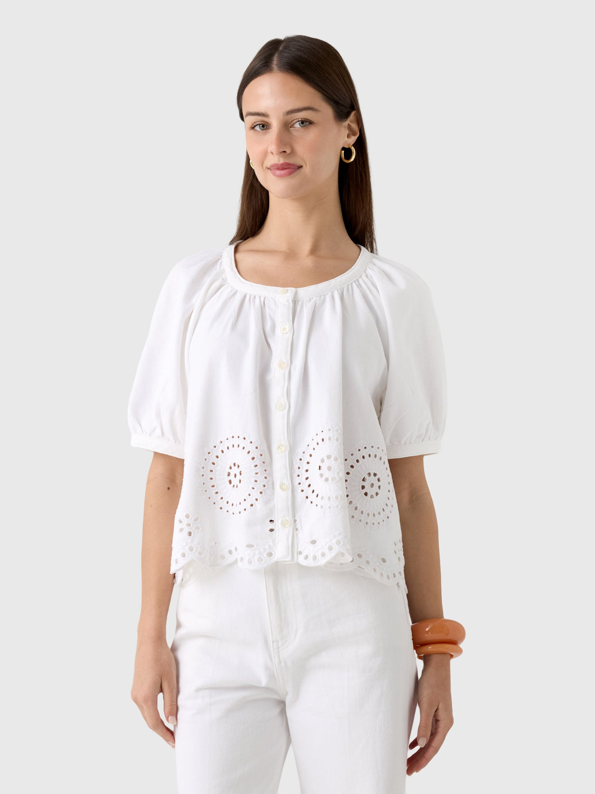 Frame Women's The Eyelet Resort Shirt