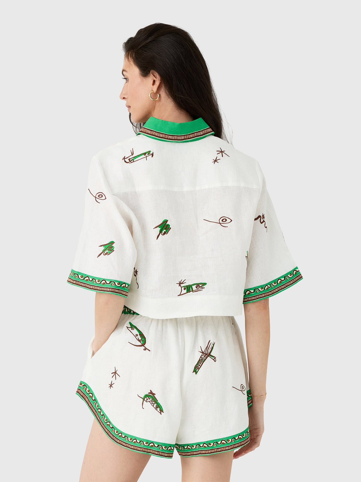 Alemais Women's Wanda Embroidered Shirt