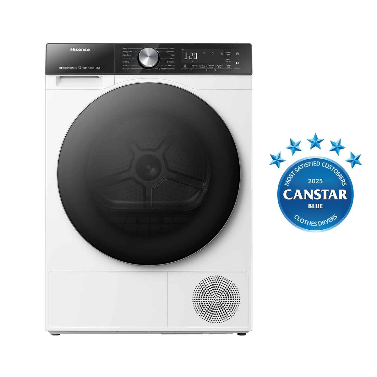 Hisense HDF5S90H Series 5 9kg Heat Pump Dryer (White)