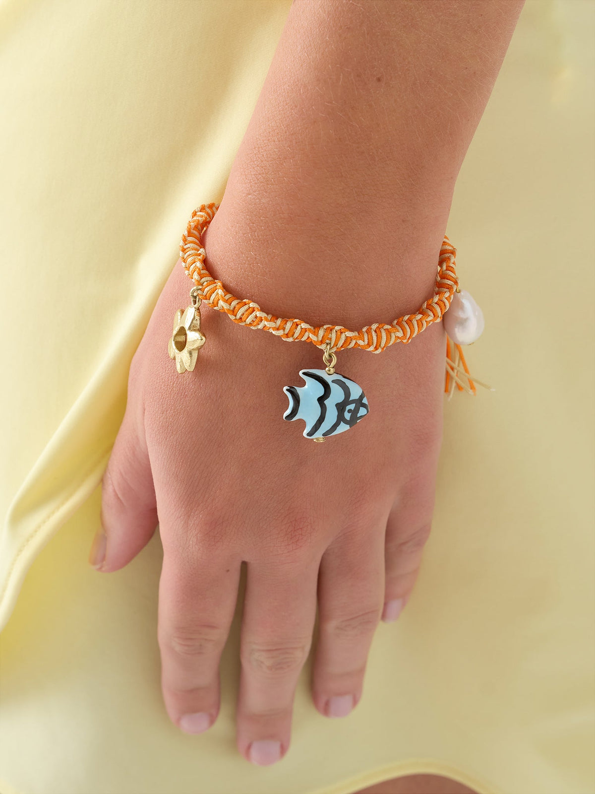 Alemais Calypso Macrame Charm Bracelet