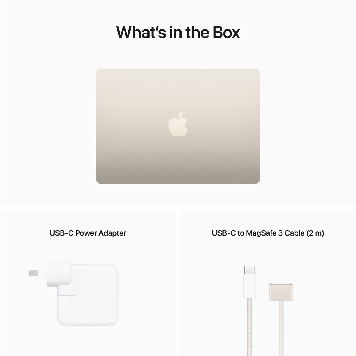 Apple MacBook Air 13-inch with M2 Chip, 256GB/16GB (Starlight)