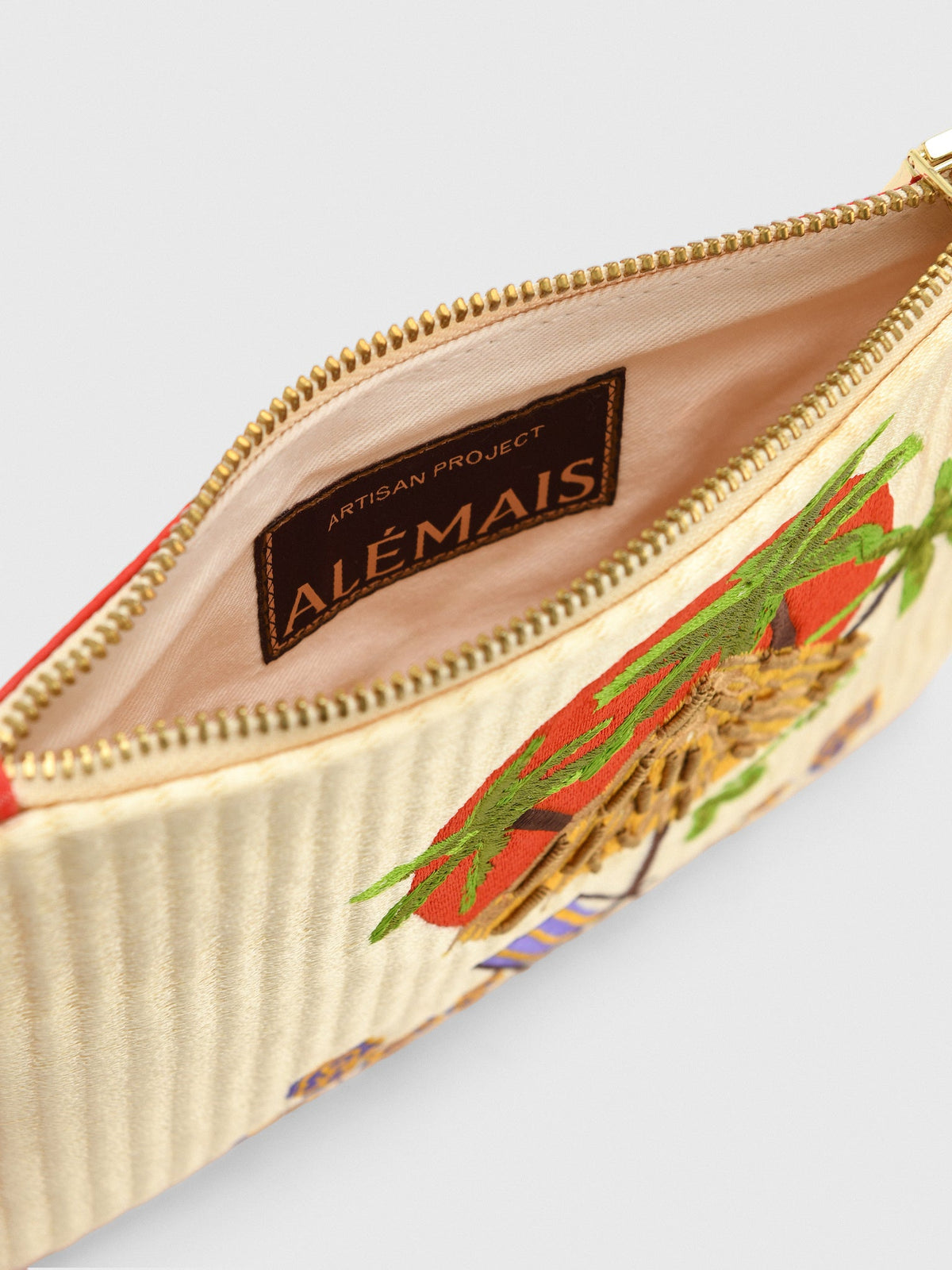 Alemais Island Cove Embroidered Clutch
