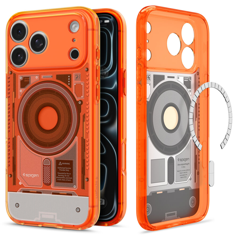 SPIGEN Ultra Hybrid C-One MagSafe Case for iPhone 17 Pro Max (Tangerine)