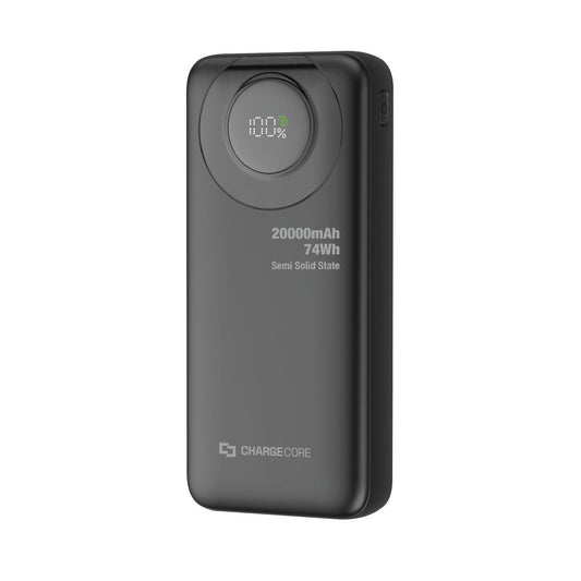 Laser ChargeCore 20,000mAh 20W Semi-Solid-State Power Bank (Black)