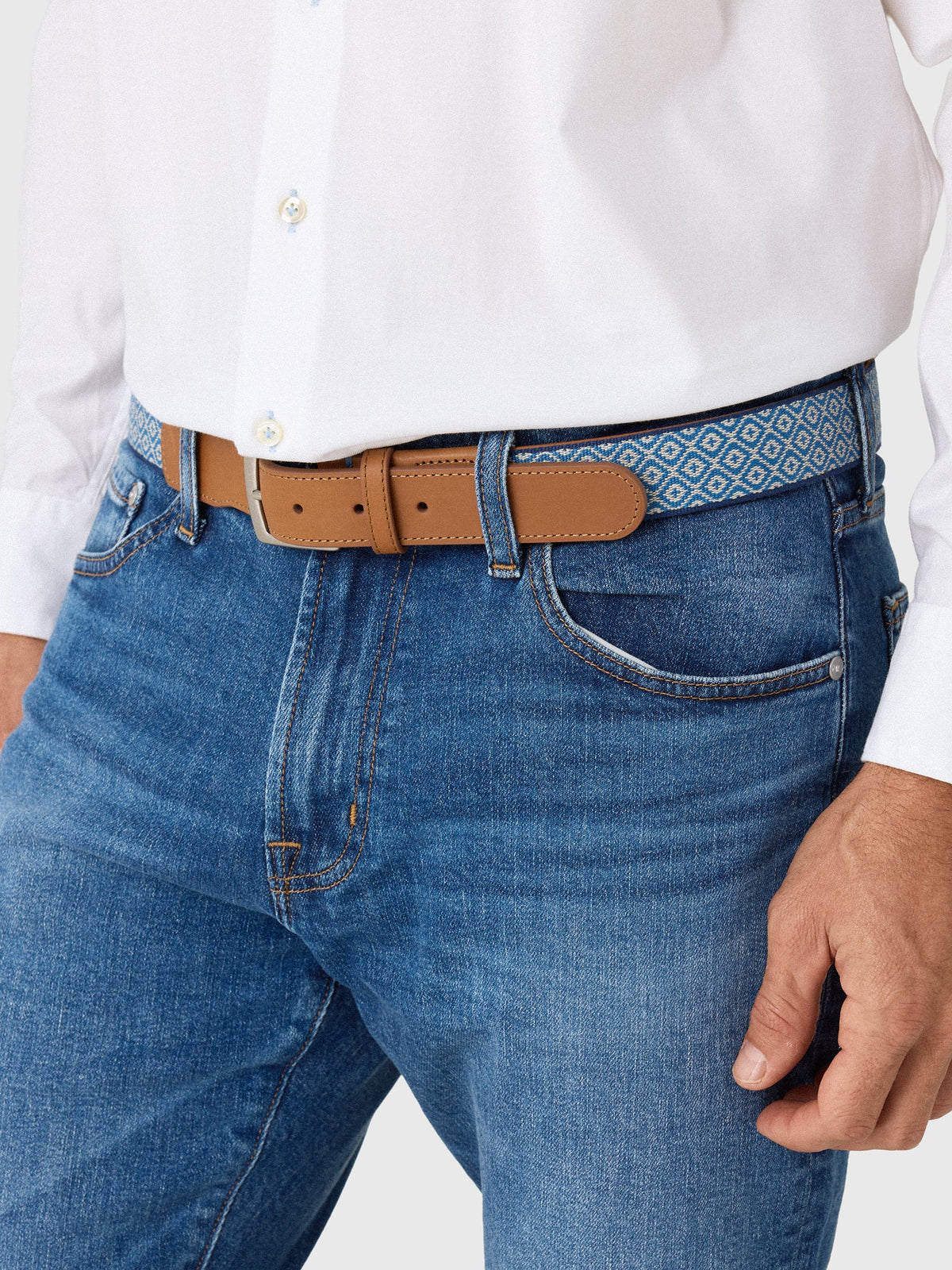 Mobjak Men's Carmel-by-the-Sea Woven Belt