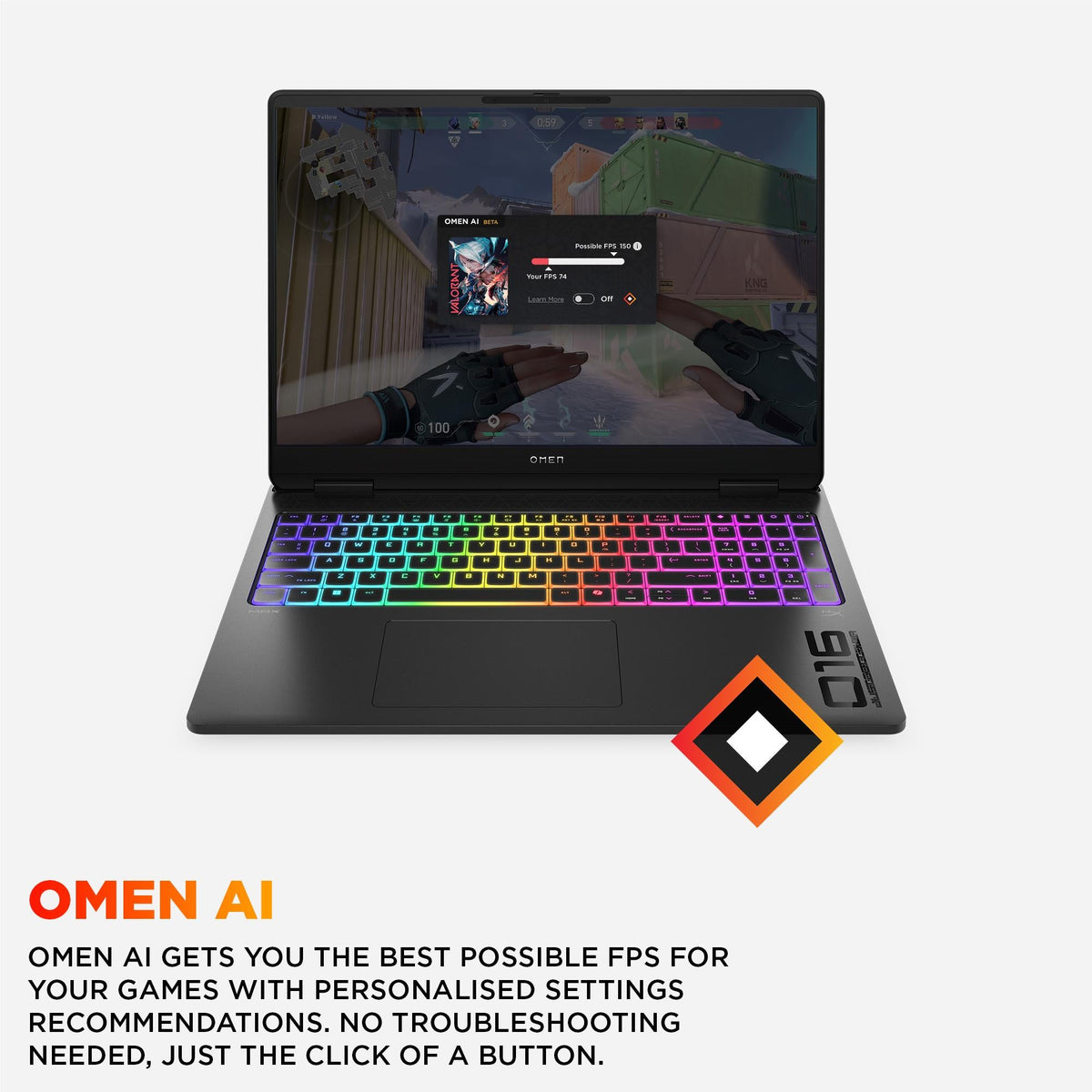 HP OMEN Max 16" UWVA 2.5K 240Hz OLED Gaming Laptop (Intel Core Ultra 7/GeForce RTX 5070 Ti)[Ex-Display]