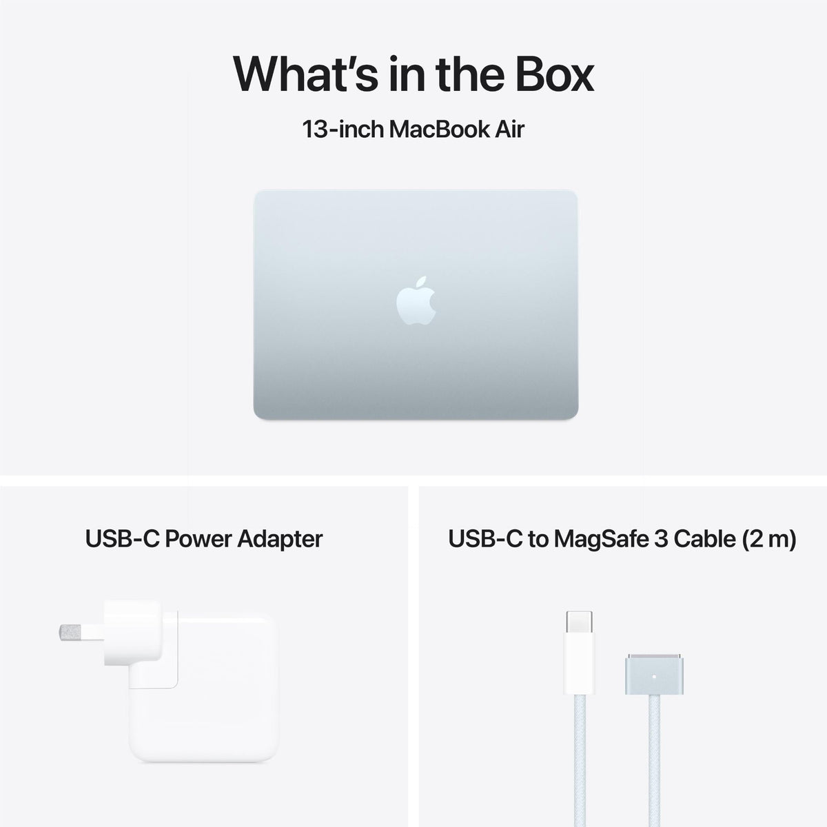 Apple MacBook Air 13-inch with M4 Chip, 256GB/16GB (Sky Blue)
