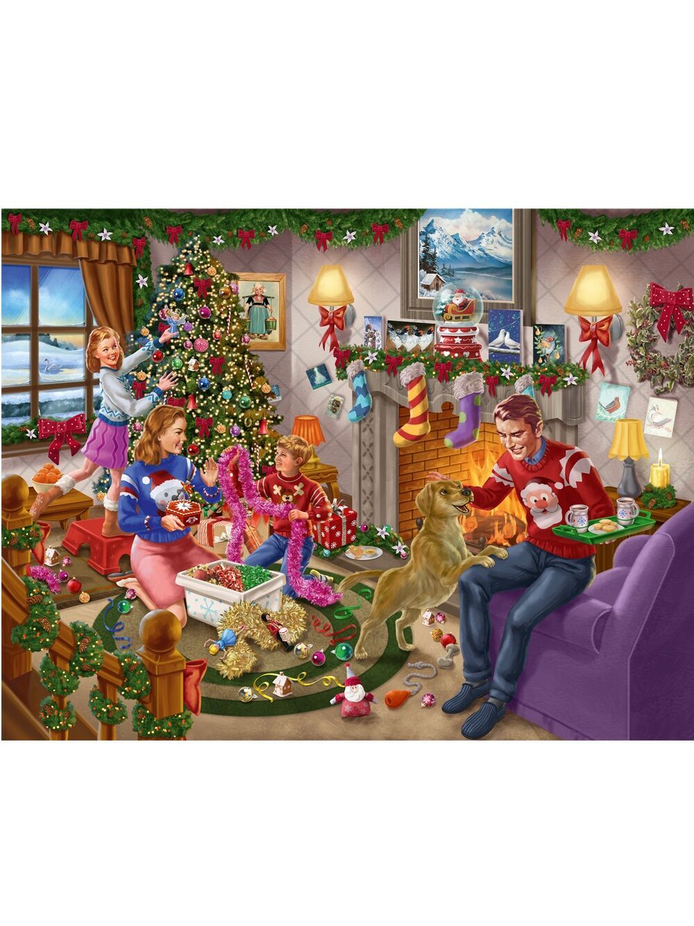 Waddingtons Of London Deck The Halls 1000 Piece Jigsaw PuzzleVarious