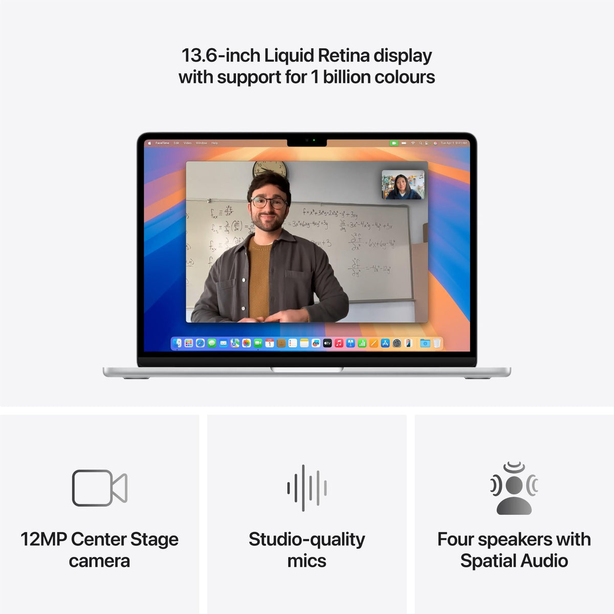 Apple MacBook Air 13-inch with M4 Chip, 256GB/16GB (Silver)[~Refurbished]