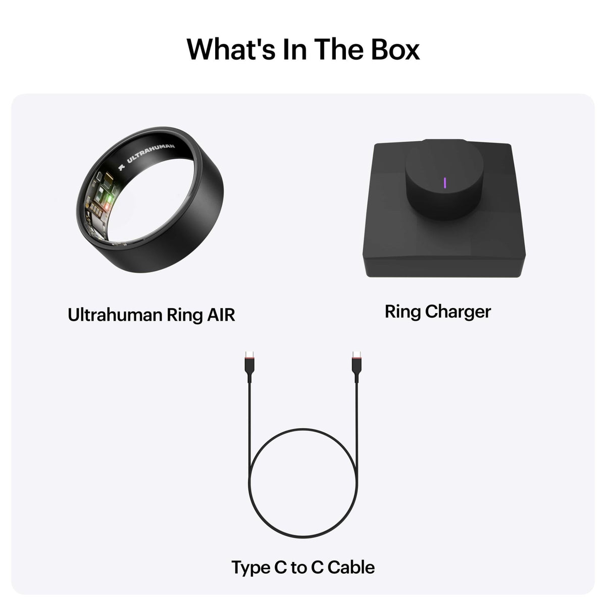 Ultrahuman Ring Air [Size 9] (Matte Grey)