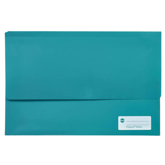 Marbig Polypick Document Wallet (Foolscap) - Teal