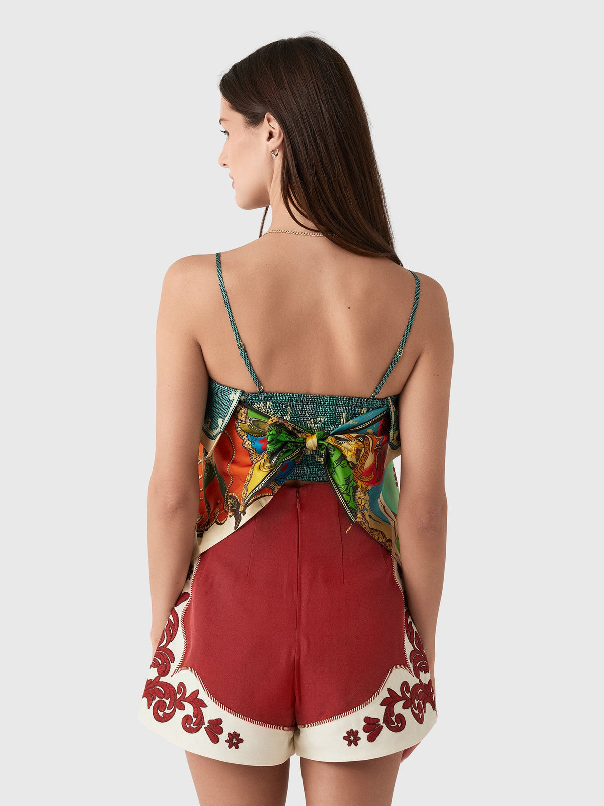 Alemais Women's Ace Silk Scarf Top