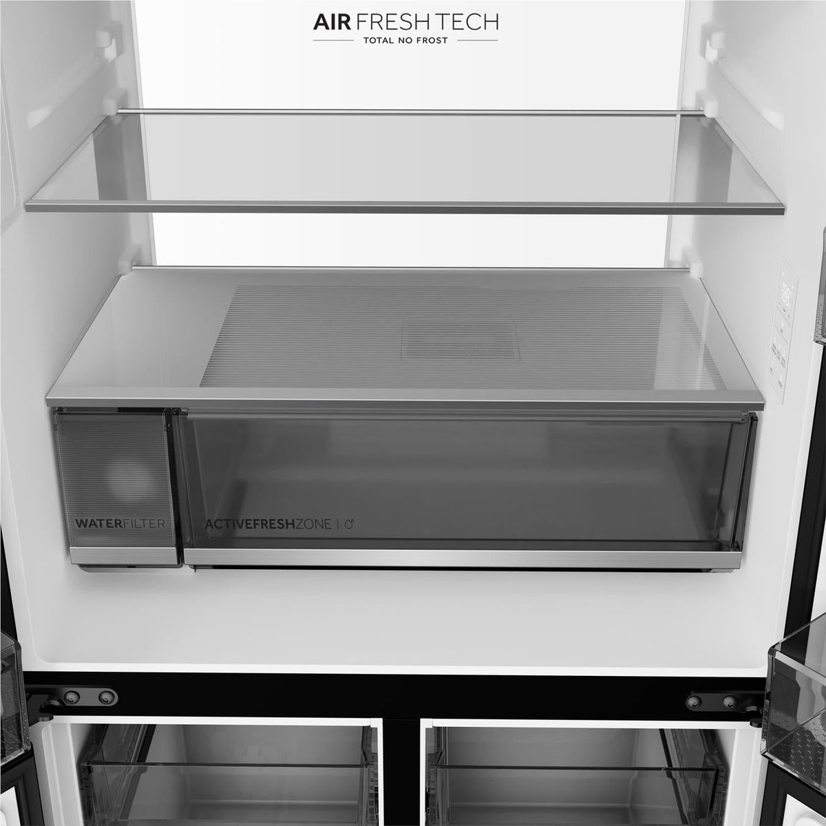 Haier HRF590YZC 550L Quad Door Fridge (Black)