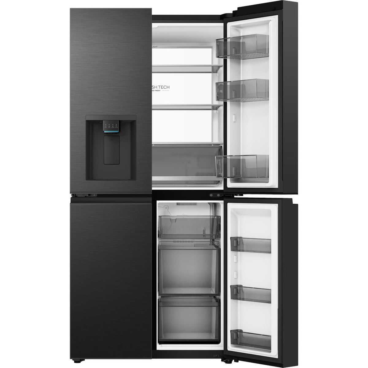 Haier HRF590YZC 550L Quad Door Fridge (Black)