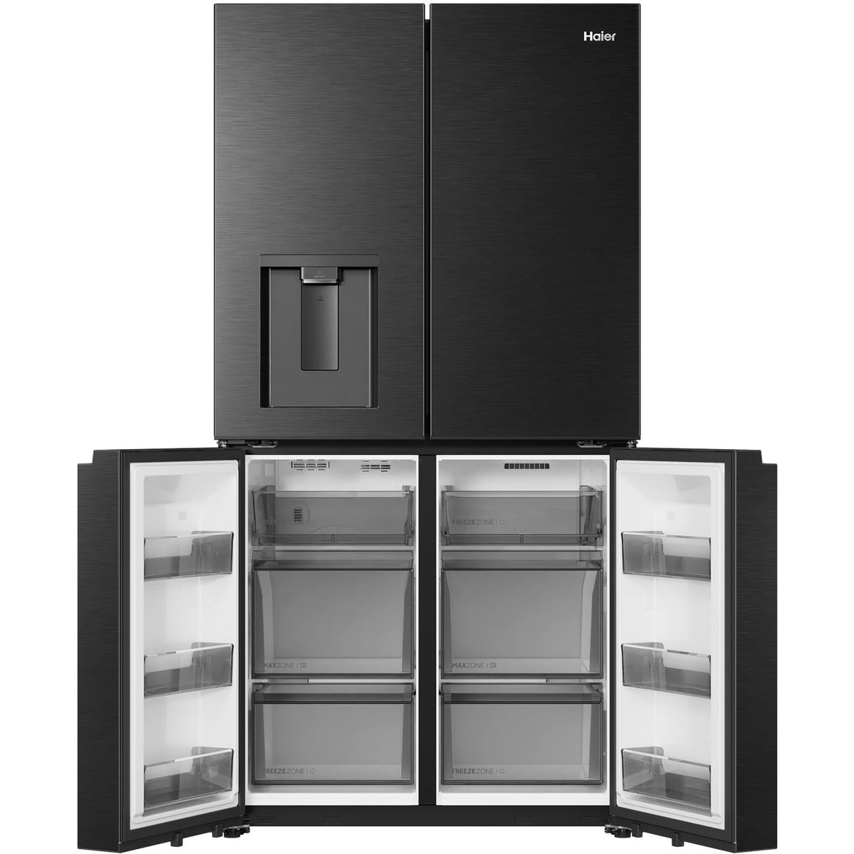 Haier HRF690YHC 675L Quad Door Fridge (Black)