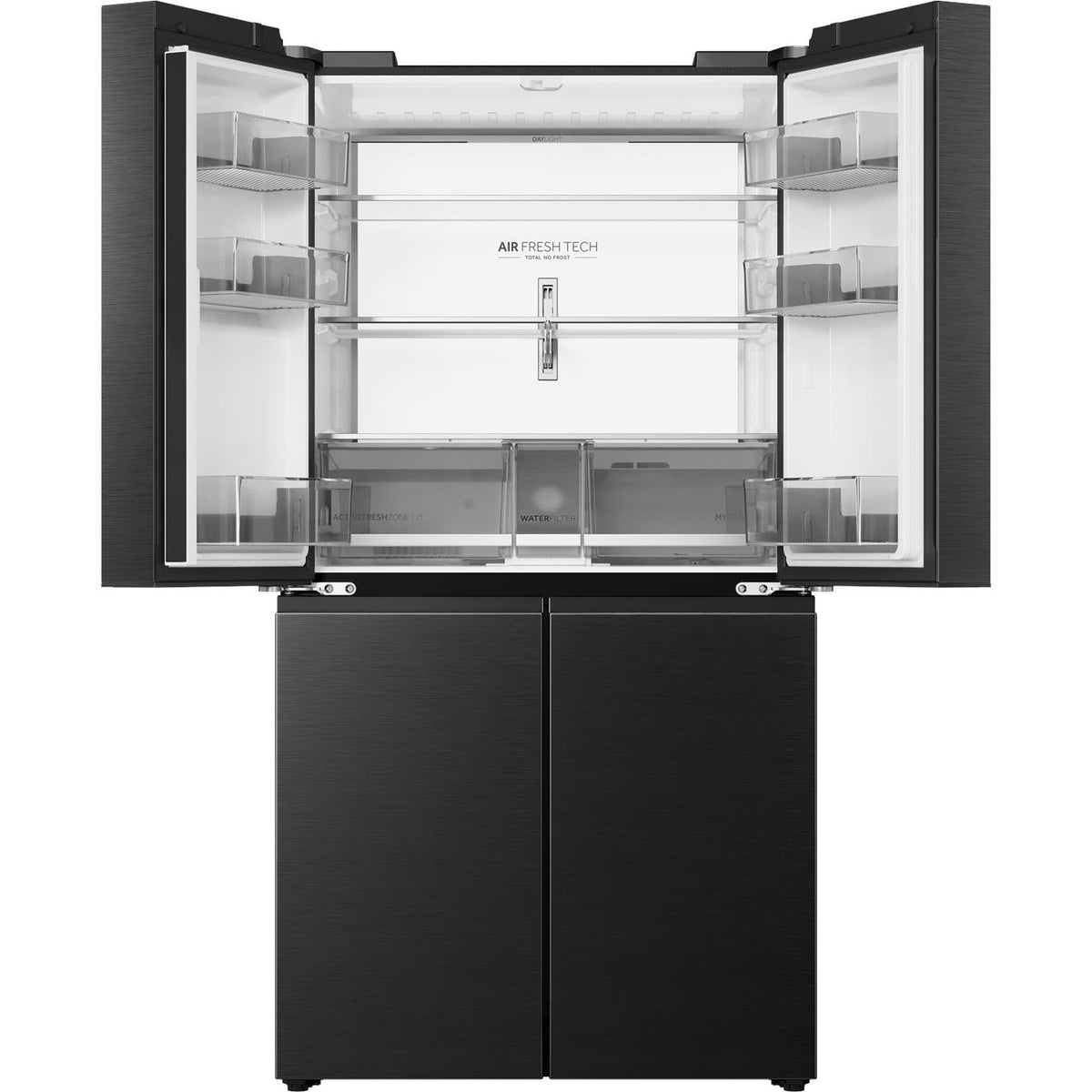 Haier HRF690YPC 672L Quad Door Fridge (Black)