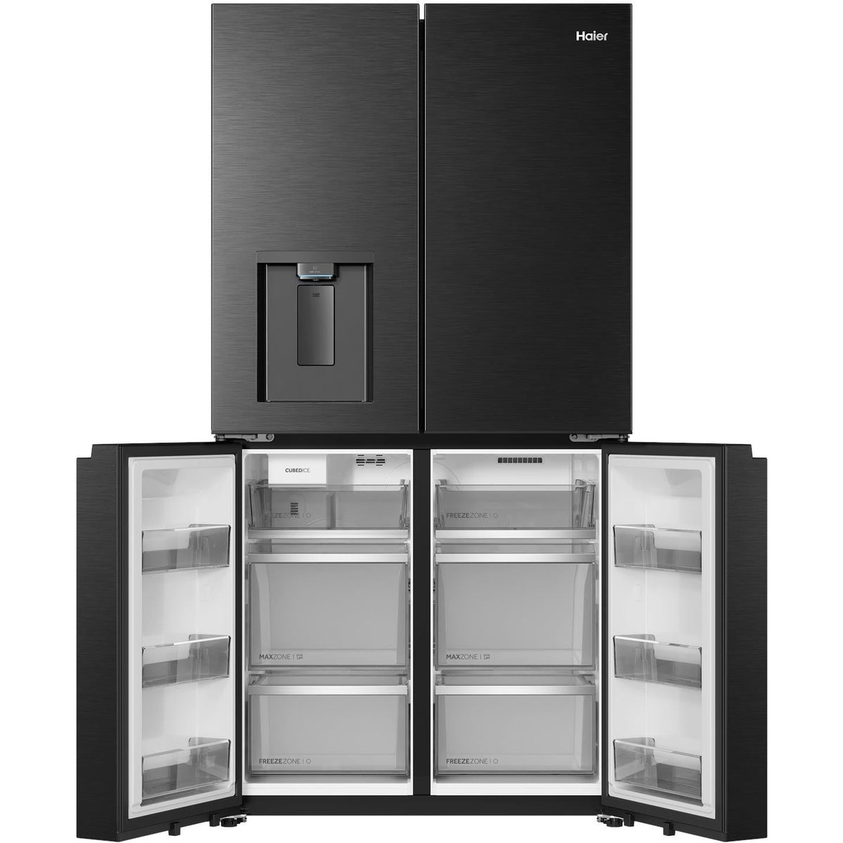 Haier HRF690YPC 672L Quad Door Fridge (Black)