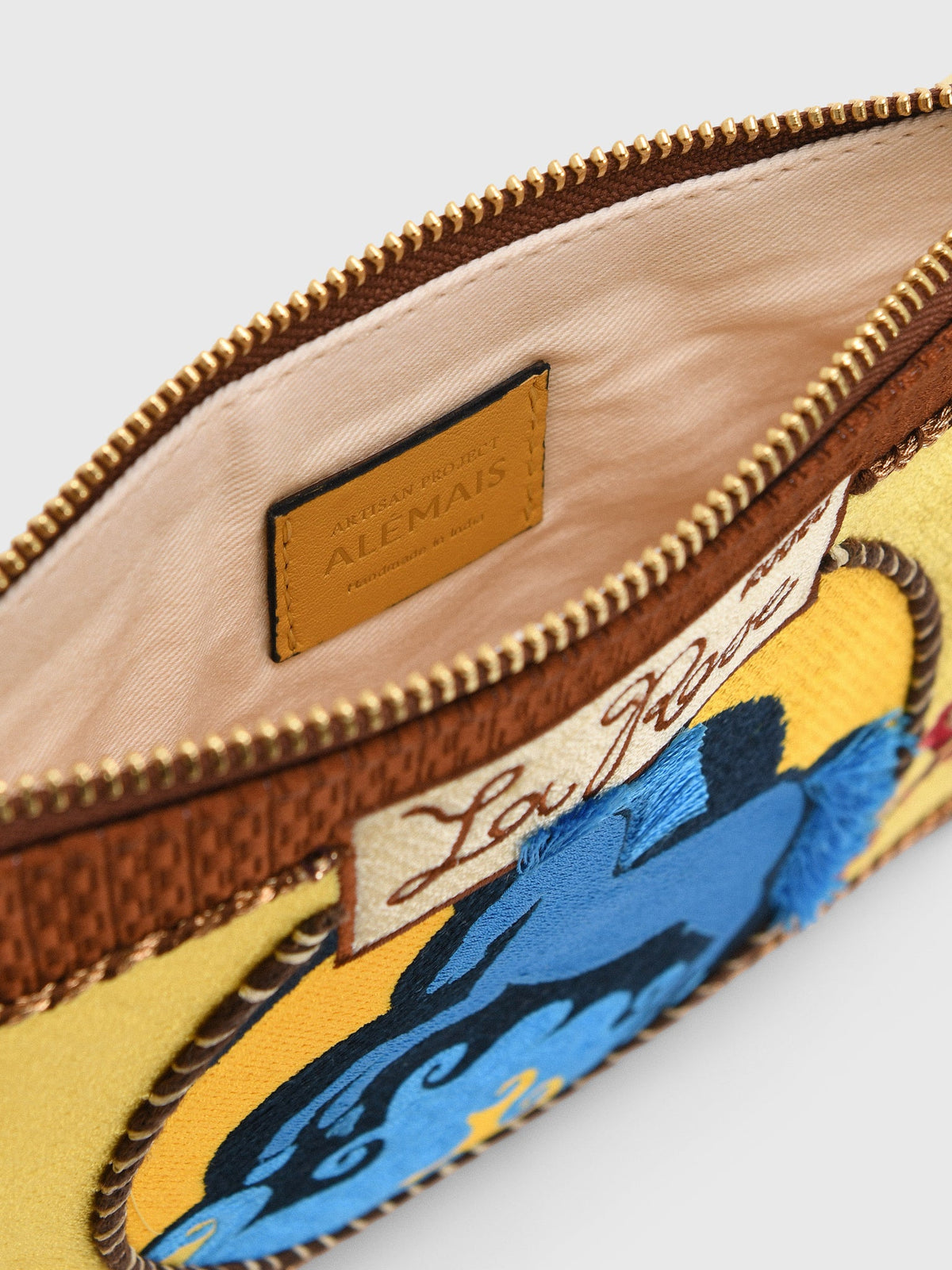 Alemais Ace Horse Embroidered Clutch