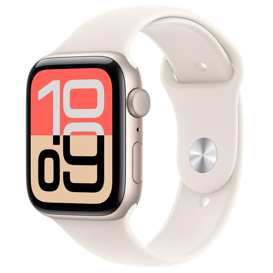 Apple Watch SE 3 44mm Starlight Aluminium Case GPS Sport Band (M/L) [2025]