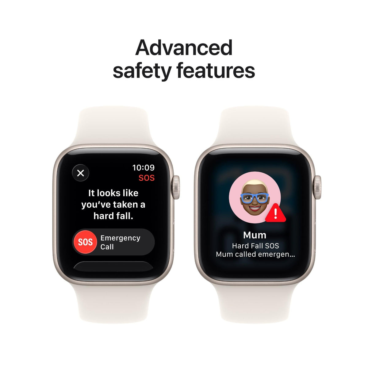 Apple Watch SE 3 44mm Starlight Aluminium Case GPS Sport Band (M/L) [2025]